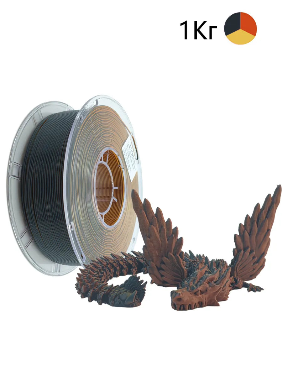 Nexaforge 3D Filament Tri-Color Silk PLA - Tri-Color 1.75mm 1kg