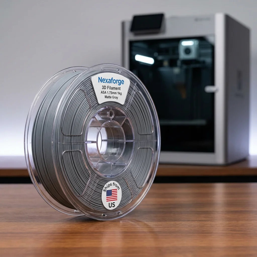 Nexaforge 3D Filament ASA - Matte Black 1.75mm 1kg