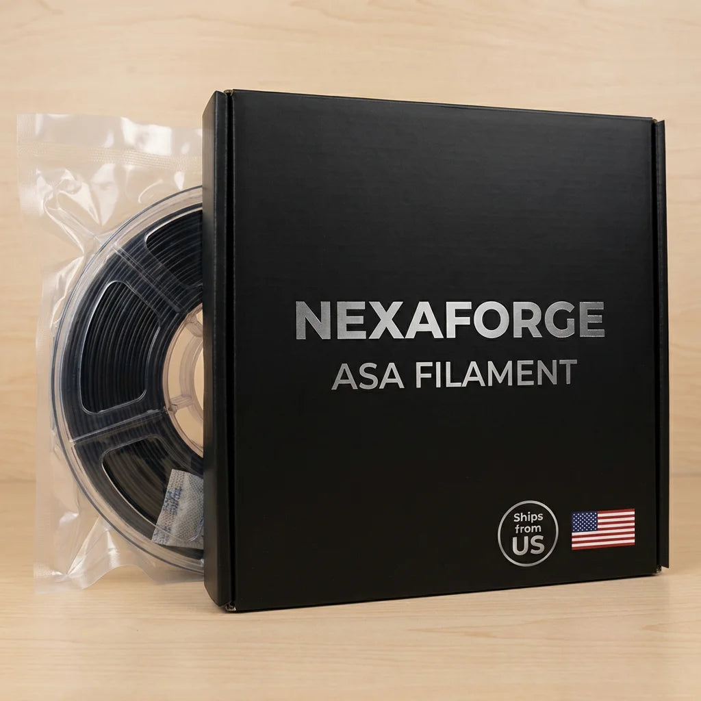 Nexaforge 3D Filament ASA - Matte Black 1.75mm 1kg