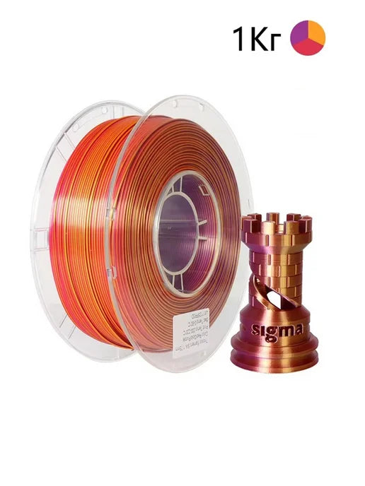 Tri-Color Silk PLA - Tri-Color 1.75mm 1kg