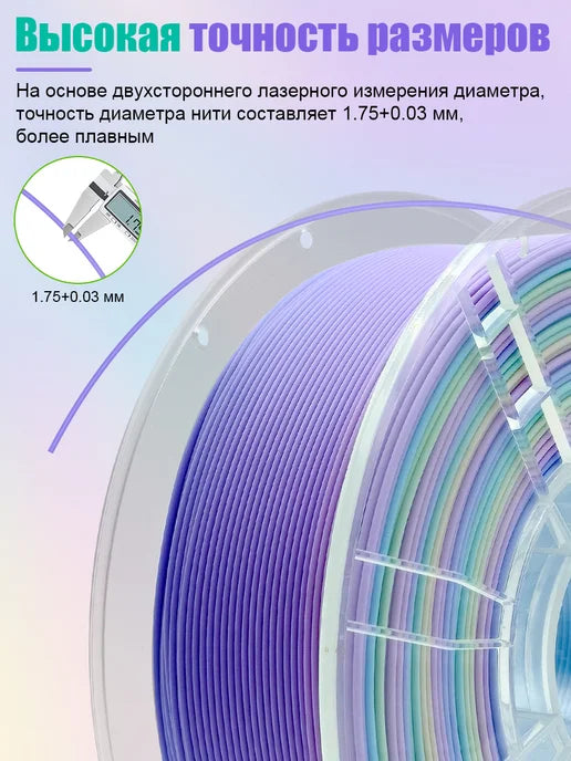 PLA Rainbow - Macaron 1.75mm 1kg