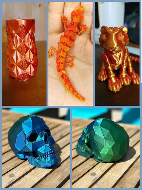 Dual-Color Silk PLA - Red 1.75mm 1kg