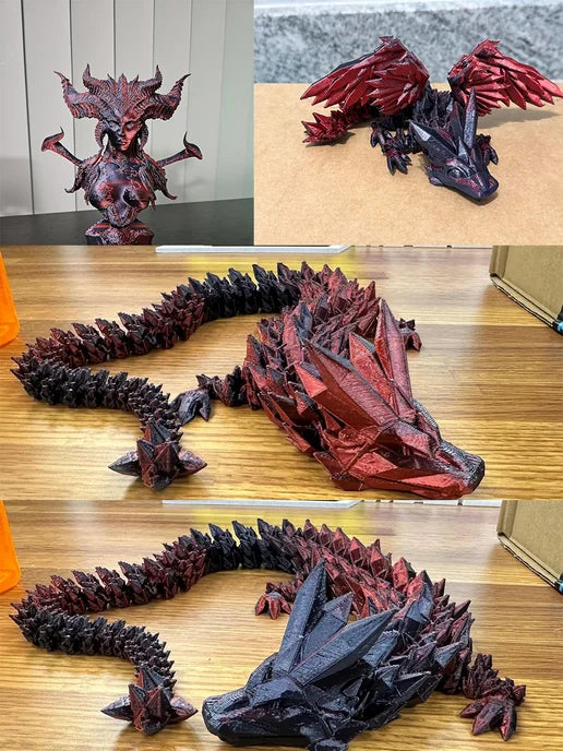 Dual-Color Silk PLA - Black-Red 1.75mm 1kg